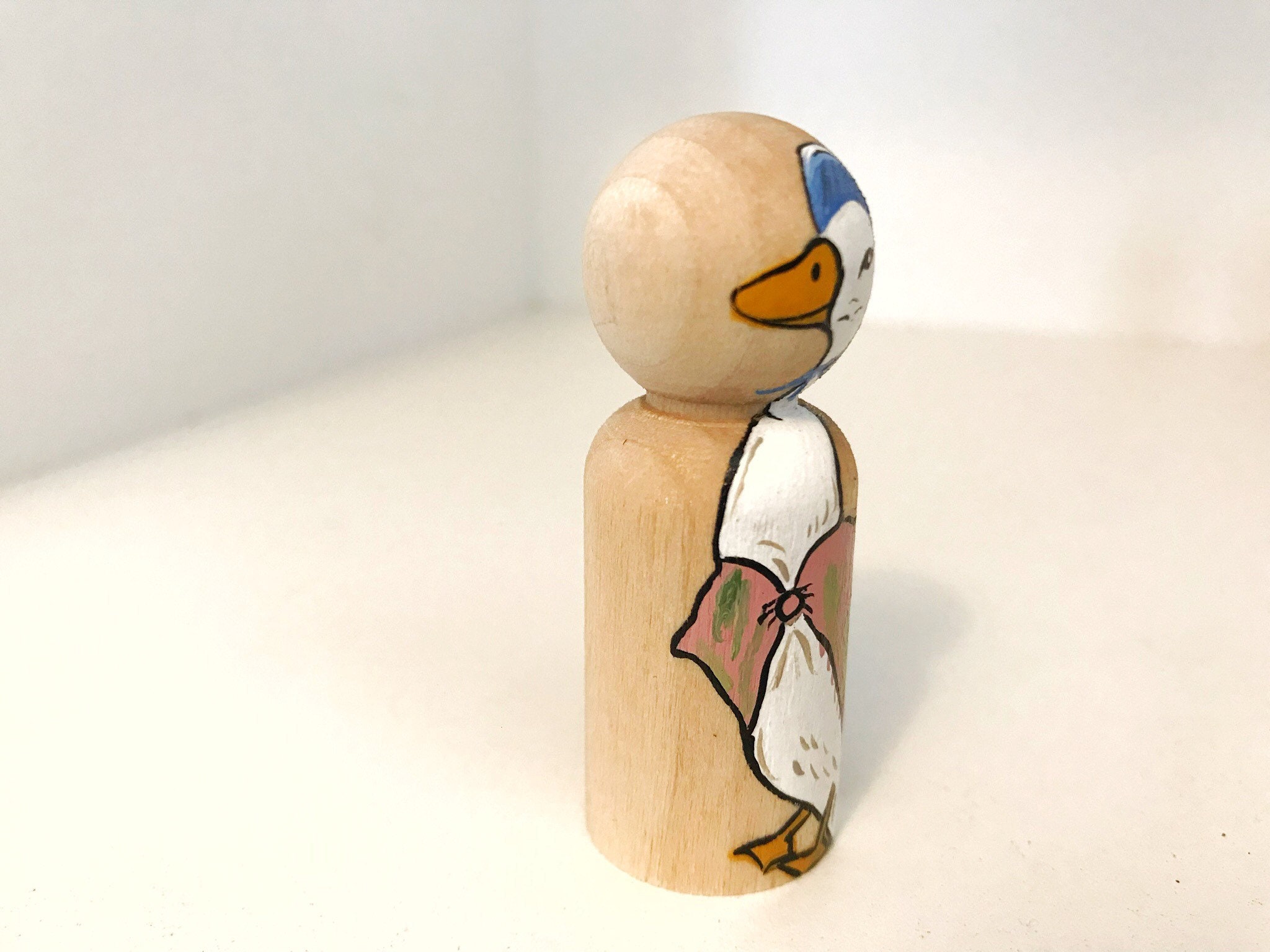 Jemima Puddle Duck peg doll | Etsy