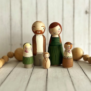 Custom Peg Doll Family