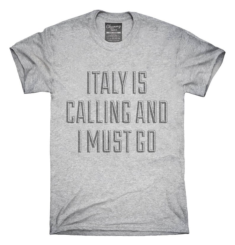 Funny Italy Is Calling and I Must Go T-Shirt Hoodie Tank | Etsy