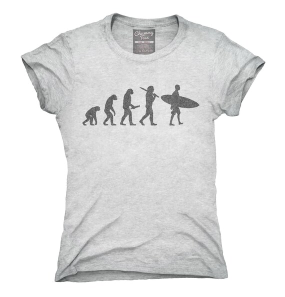Ewolucja Człowieka Surfer Surfing Zabawny T Shirt Bluza Z Kapturem Bez Rękawów Prezenty