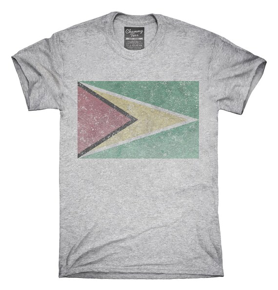 Retro Vintage Guyana Flag T Shirt Hoodie Tank Top Gifts