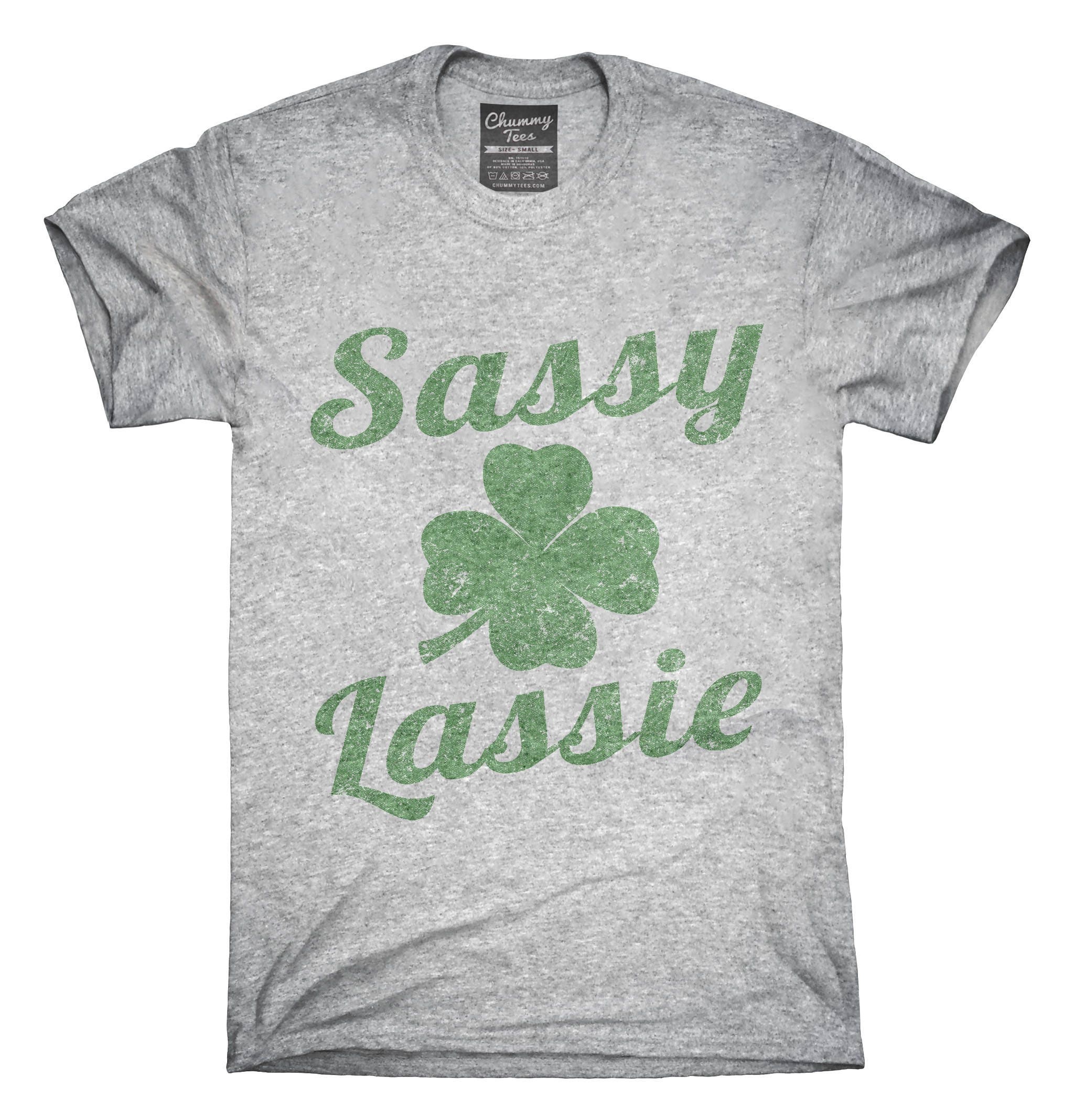St. Patrick's Day Sassy Lassie TShirt Hoodie Tank Top Etsy