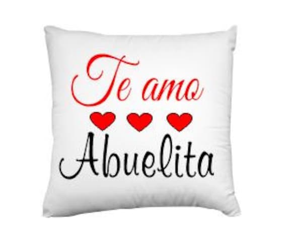 Pillow Case 18 x 18 Te amo abuelita | Etsy Pillow Case 18 x 18 Te amo abuelita | Etsy