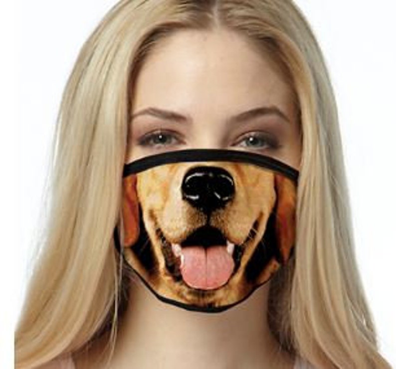 Dog Face Mask Washable Reusable 3 Ply layered Face Mask Etsy