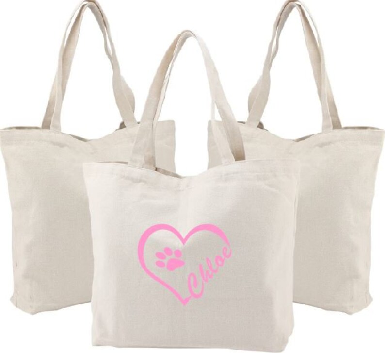 Shopping Bags, Tote Bag Cotton tote Bag for Dogs Personalized Bag