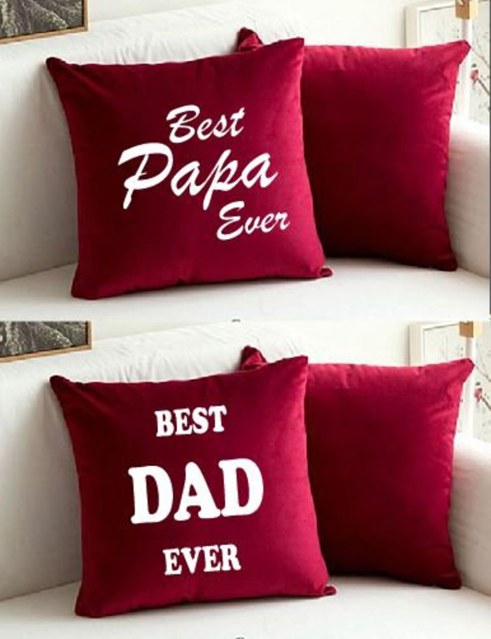 Fathers Day Gifts, My Dad My Hero Pillow Case, Gifts for Dad, Pillow