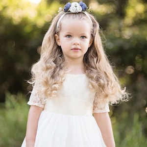 Flower Girl Dress With Sleeves Simple Junior Bridesmaid - Etsy