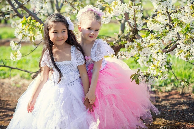 First Birthday Cake smash dress pink, white, purple, turquoise, Baby Tutu dress, Princess Fairy peagant Dress, Flower girl dress image 1
