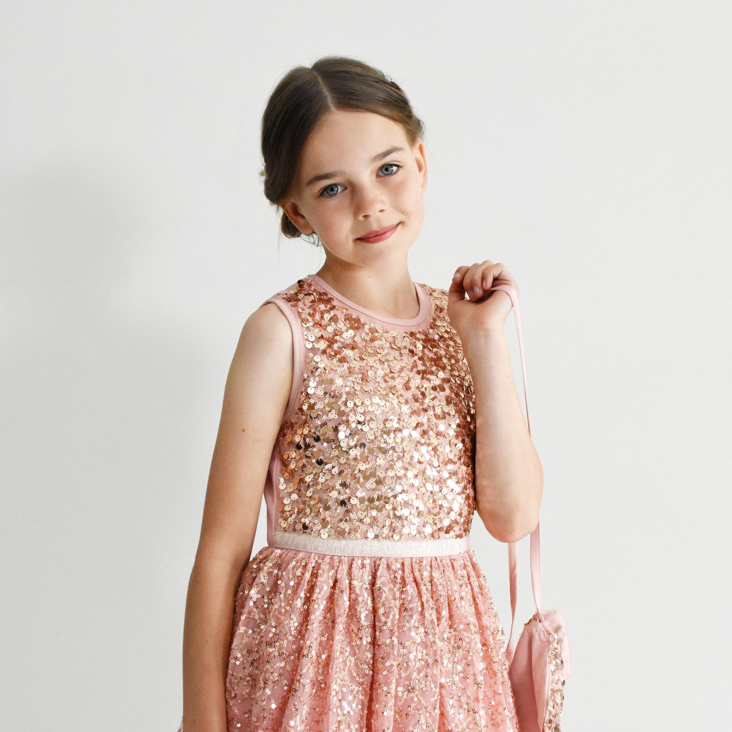 NINEL Blush Pink Girl Wear Embroidered 
