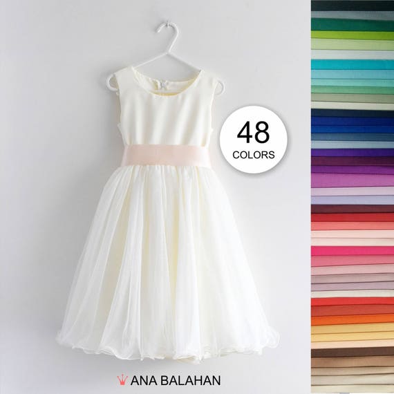 Flower Girl Dress Wedding Junior Bridesmaid Communion Etsy