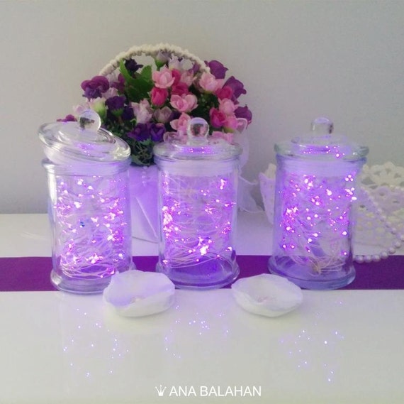 LED Fairy Lights Centerpiece Wedding Table Centerpiece - Etsy