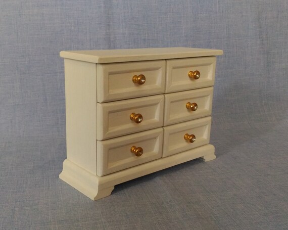 1 6 Scale Miniature Dollhouse Dresser Chest Of Drawers For Etsy