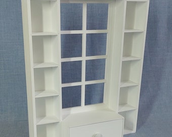 1:6 scale Shelves with window  for 12 inch doll
