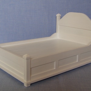 1:6 scale Double Bed for 12 inch doll modern furniture