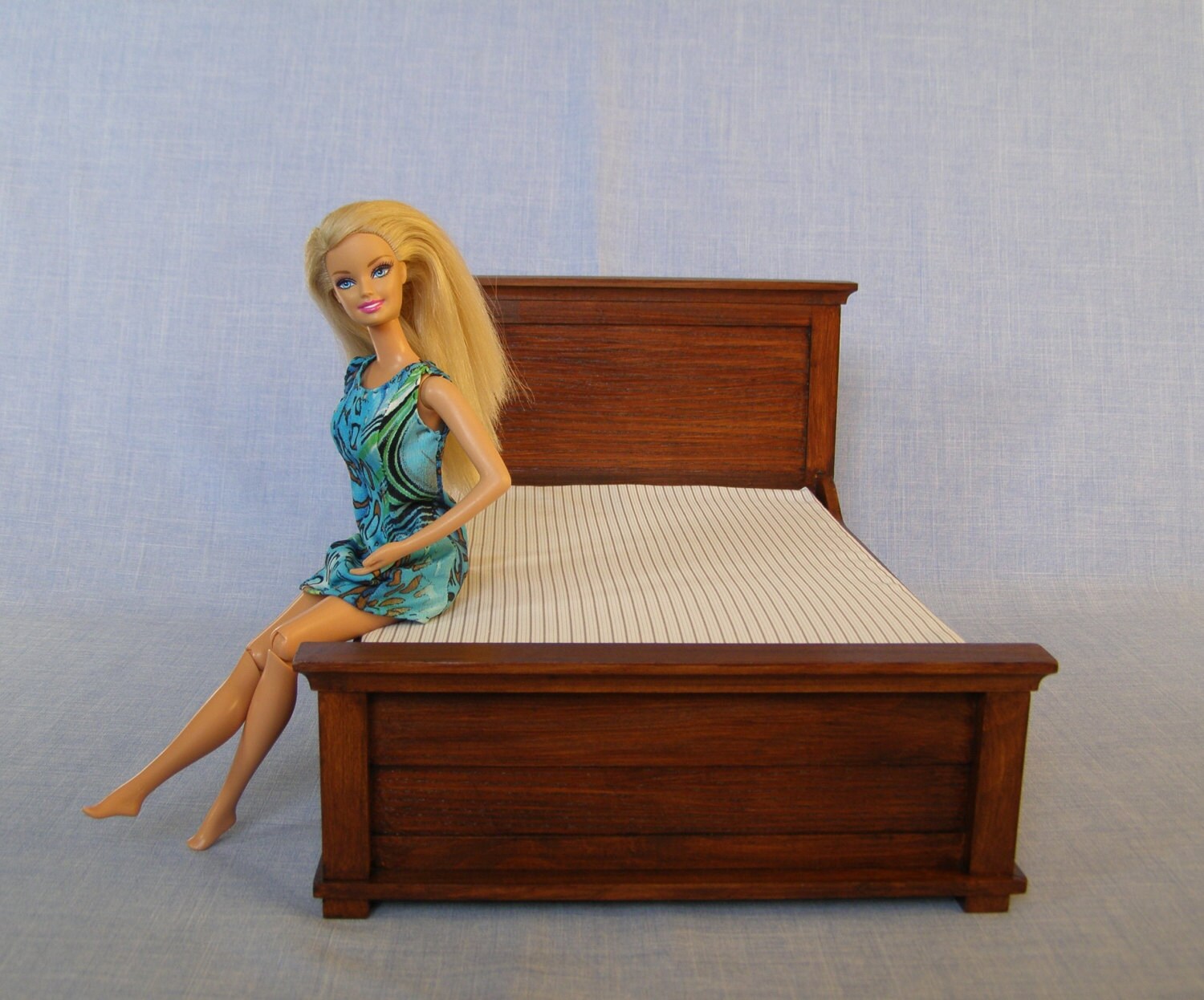 Dolls & Miniatures Dollhouse Furniture Twin Bed for 1/6 Scale Dolls