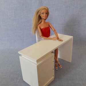 1:6 scale Desk and chair for 12 inch doll / dollhouse furniture image 7