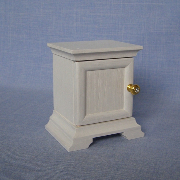 1:6 scale Nightstand for 12 inch dolls bedroom wood night stand