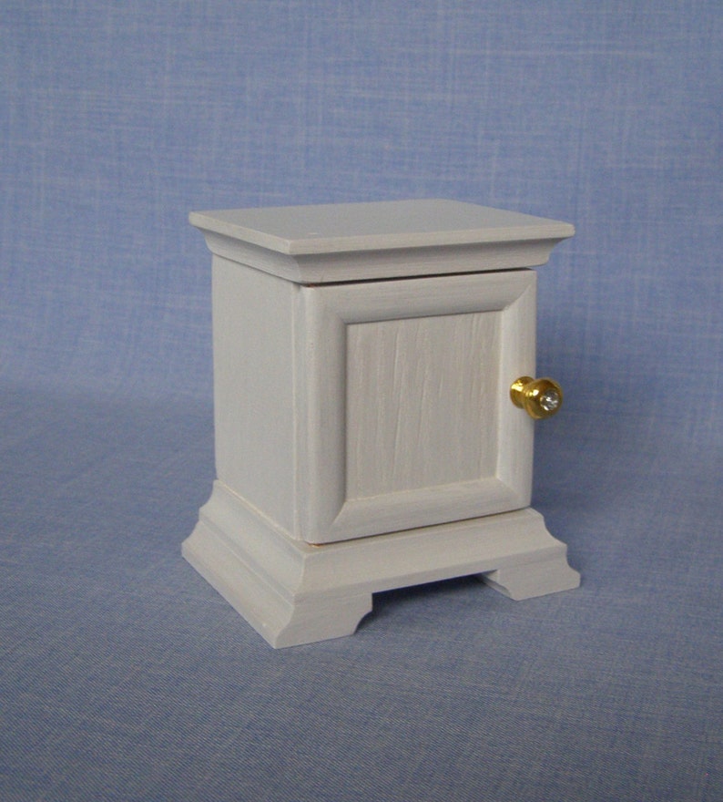 1:6 scale Nightstand for 12 inch dolls bedroom wood night stand 