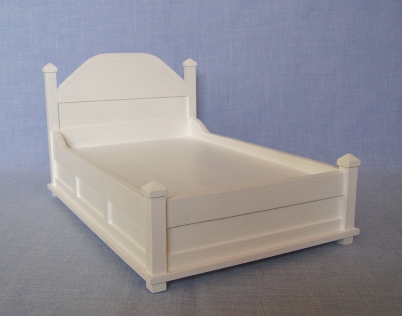 1:6 scale Double Bed for 12 inch doll modern furniture image 2