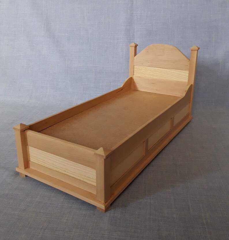 Single Bed for 12 inch doll dolls/ 16 scale bed/ white modern Etsy