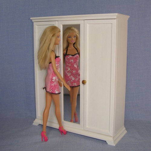 16 Scale Double Bed for 12 Inch Doll Modern Miniature Size Etsy