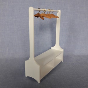 1:6 scale Doll Clothes Rack for 12 inch doll / Handmade miniature