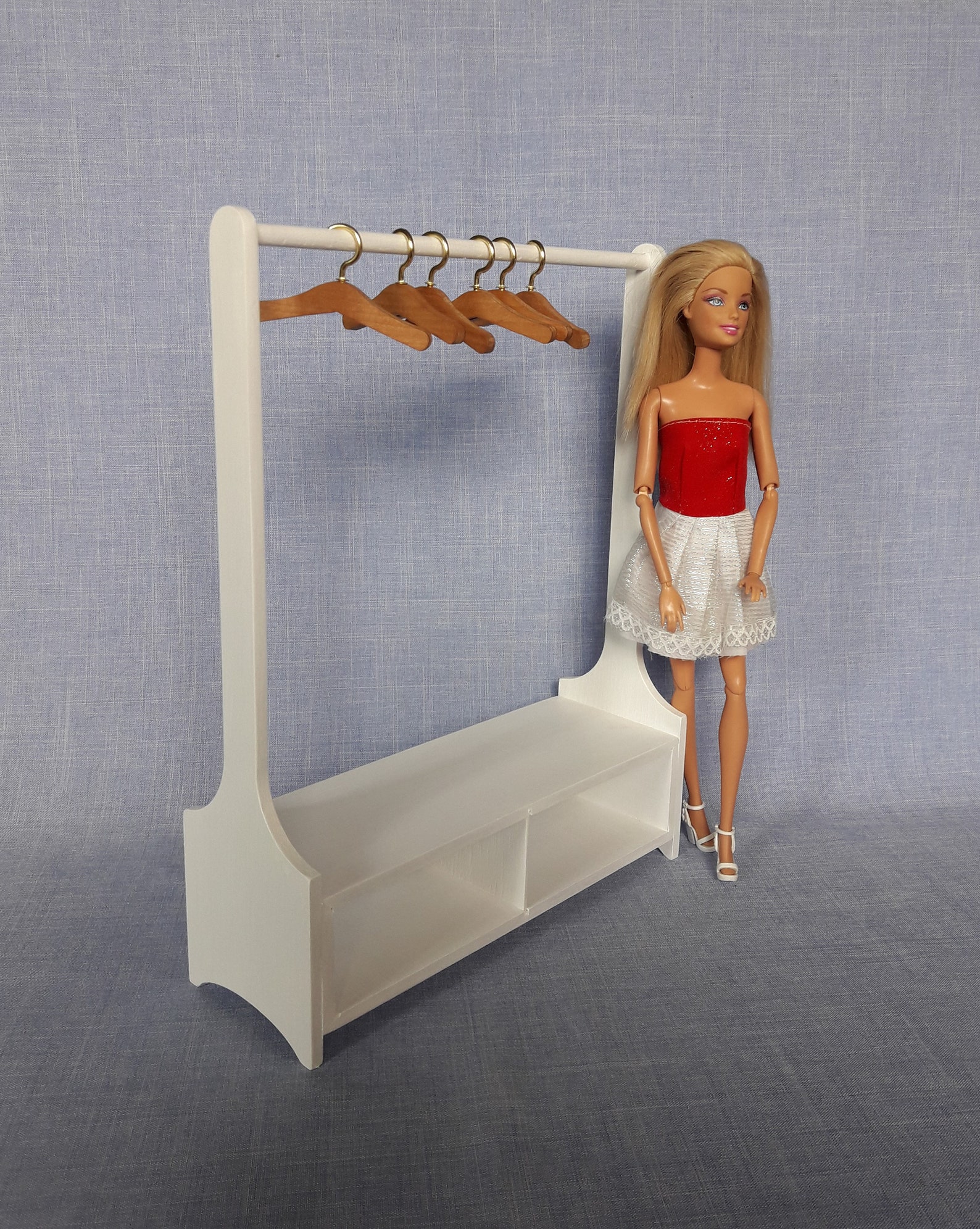16 Scale Doll Clothes Rack for 12 Inch Doll / Handmade Etsy