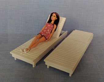 1:6 scale Set of 2 Lounge Chairs for 12 inch doll