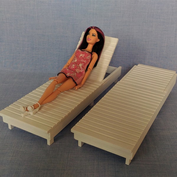 1:6 scale Set of 2 Lounge Chairs for 12 inch doll