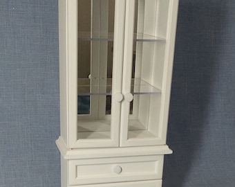 Sideboard with mirror for 12 inch doll /  1:6 scale miniature furniture