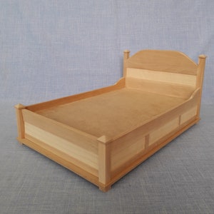 1:6 scale Double Bed for 12 inch doll modern furniture image 4