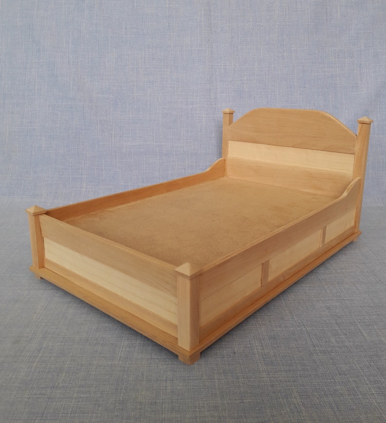 1:6 scale Double Bed for 12 inch doll modern furniture image 4