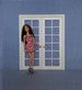 French doors for 12 inch doll / 1:6 scale miniature furniture 