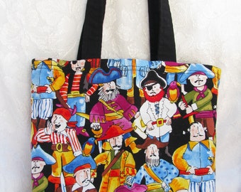 Pirate Print Tiny Tote Bag