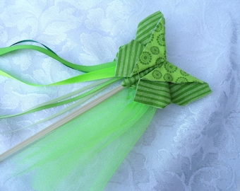 Green Butterfly Wand/Fairy Wand