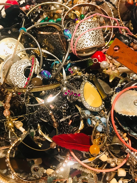 10lbs Jewelry Grab Bag | Crafters | Repurpose | Br
