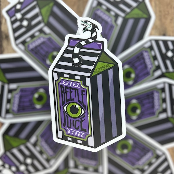 Beetle Juice Box Sticker/Decal