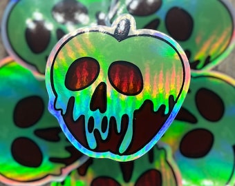 Holographic Poison Apple Sticker/Decal