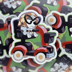 Grouchy Australian Puppy Sticker