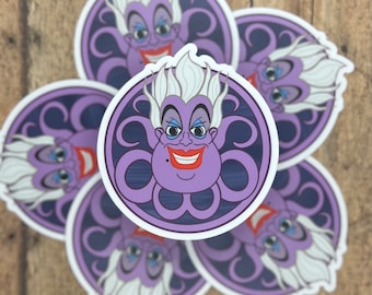 Sea Witch Villain Mashup Sticker/Decal