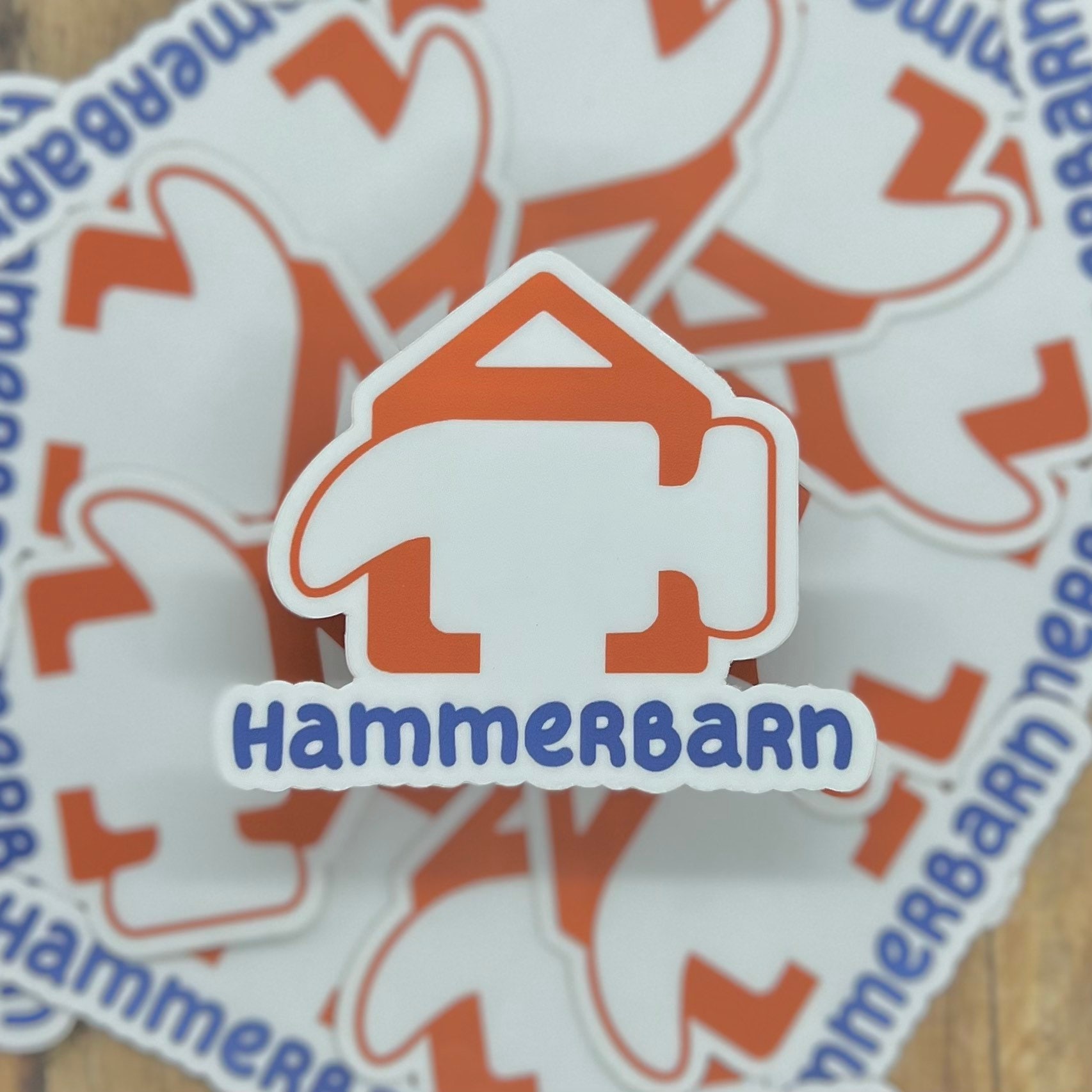 Hammerbarn from Bluey Sticker for Sale by PearCharger