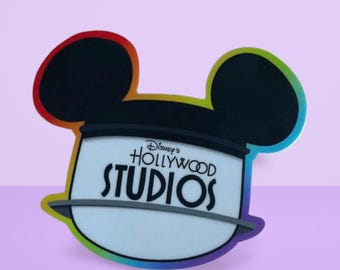 Mouse Water Tower Theme Park Icon Sticker