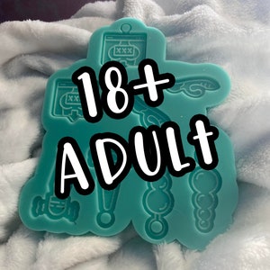 Adult Toy Earring Silicone Mold for Epoxy Resin image 1
