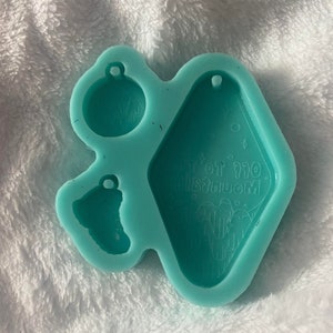 Off to the Mountains Vintage Retro Motel Keychain Mold For Epoxy Resin  Resin Molds Supplies Kawaii Resin Crafting Casting Gifts