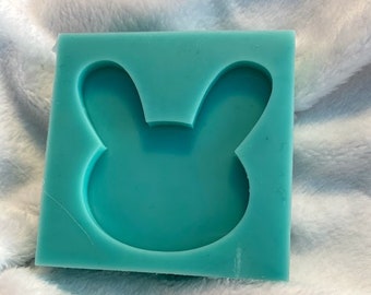 Bunny Head Silicone Mold: Epoxy Resin Keychain Charms