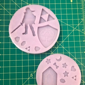 Video Game Hero Silicone Molds For Epoxy Resin Flat Shiny Keychains  Resin Molds Supplies Kawaii Resin Crafting Casting Gifts