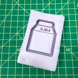 Molde de resina para agitador de caixa de leite, moldes de resina epóxi, molde de silicone, molde de resina de silicone fofo, agitador de chaveiro de resina, agitador de resina para alimentos kawaii