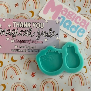 Salad Ranch Dressing Mismatched Earring Set Silicone Mold For Epoxy Resin Molds Earrings Jewelry BFF Keychain Charms Quirky Cute Food Craft