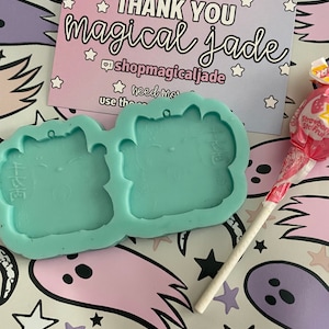 Lucky Cat Earring Silicone Mold, Epoxy Resin Molds, Resin Earring Molds, Maneki Neko Resin Mold, Cute Resin Jewelry, Jewelry Resin Molds