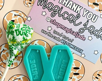 Pride Brick Earring Silicone Resin Mold: Epoxy Resin Craft Supplies, Gay Earrings Molds